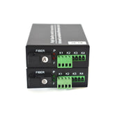 2 channel Contact closure over Fiber optic converters a set- SC Singlemode Fiber up to 20Km, Multimode 500M for Door Open and Door Close,Entry Access Control,Alarm System and More